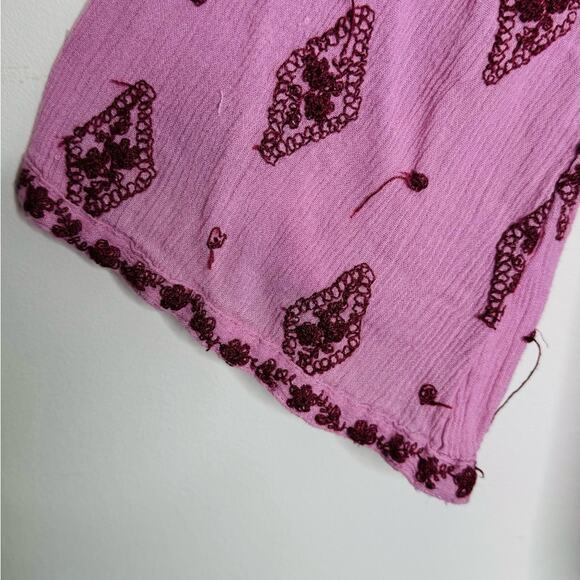 Free People Diamond and Tunic Blouse Size S Oversized Fit Boho - Picture 11 of 14